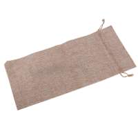 10 bolsas de yute para vino, 14 x 6 1/4 pulgadas, bolsas de regalo para botellas de vino numeradas de arpillera con cordón para degustación de vino ciego (marrón) - details 4