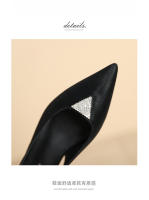 Zapatos planos con punta en punta y tira trasera poco profunda de nuevo estilo - details 4