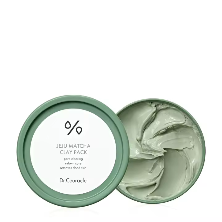 Hot leegeehaam Dr.Ceuracle Jeju Island Matcha (115 g / 4,05 oz) - Paquete de mascarilla facial de arcilla tipo lavado para limpiar los poros y - 1