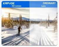 Kapvoe-Gafas de esquí con protección UV400 para hombre y mujer, lentes de snowboard, máscara deportiva de invierno, antiniebla - details 3
