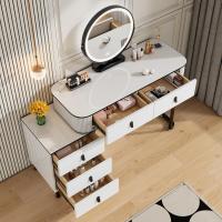 Con Luz Regulable en 3 Niveles, 5 Cajones de Madera Maciza, Mesa Con Cajonera, Montaje Flexible, - details 4