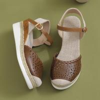 Sandalias de tacón de cuña para mujer, zapatos de verano - details 6