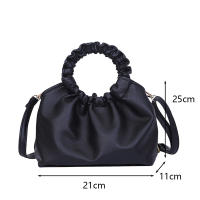 Bolso de mano con diseño de lujo para mujer, bolsa de mano de piel sintética, tipo Hobo, a la moda, de marca, para uso diario - details 11