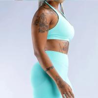 Sujetador deportivo sin costuras para mujer, ropa deportiva de secado rápido con Espalda descubierta, alta elasticidad, a prueba de golpes, para Yoga - details 32
