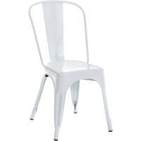Silla apilable, Carga máx. 200 kg I Altura del Asiento 44 cm, Color:Blanco - details 0