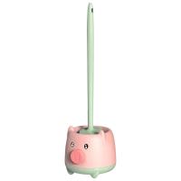 Escobilla y soporte para inodoro, Juego de cepillos de limpieza compactos para el baño, limpieza profunda - details 0