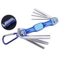 Llave hexagonal plegable portátil con mango de Metal, destornillador 8 en 1, llave Hexagonal Torx, llave hexagonal multifuncional - details 17