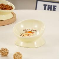 Cuenco de cerámica para gatos, cuenco de alimentación de comida para perros con boca inclinada antivuelco, contenedor de agua antideslizante de gran capacidad para beber para mascotas - details 8