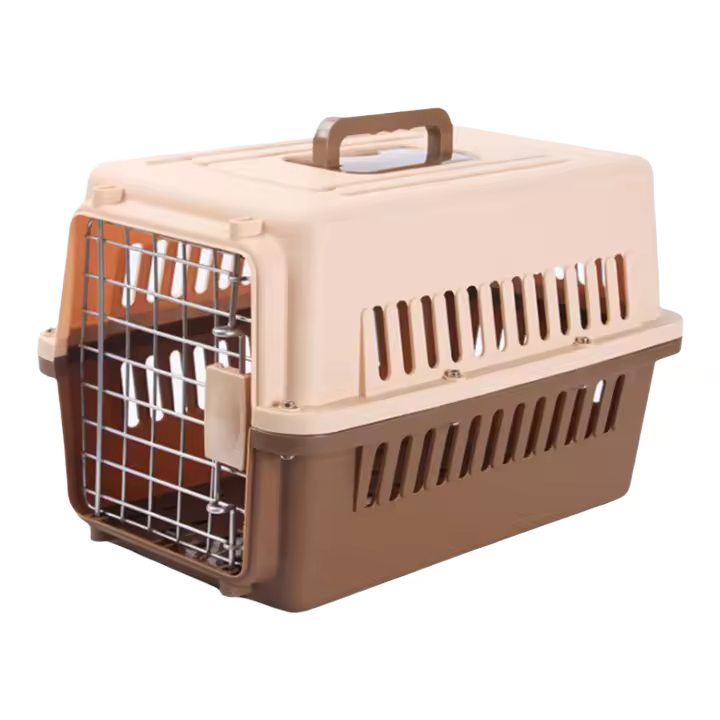 Jaula de Gato Portátil Caja de Aire Pequeña para Mascotas para Transporte en Coche - 1