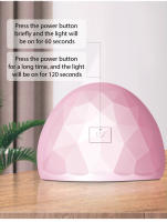 Secador LED UV LULAA Lámpara de cura para esmalte gel Manicura y pedicura salonario - details 4