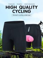 Pantalones cortos de ciclismo con amortiguación de silicona, pantalones cortos de bicicleta de alta elasticidad que levantan los glúteos, ropa deportiva para mujeres - details 6