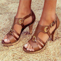 Sandalias de tacón alto de talla grande para mujer, novedad de verano - details 2