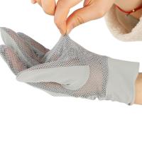 Conducción de malla elástica transpirable seda de hielo guantes de conducción de verano mitones guantes de protección solar con pantalla táctil - details 18