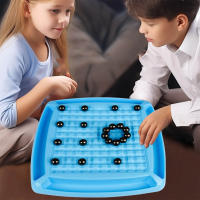 Chess Board Game Magnetic Effect Chess Set Parent-Child Interactive Desktop Board Game for Children Christmas Birthday Gifts - details 2