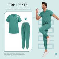Trajes quirúrgicos de enfermera Unisex para hombre y mujer, uniforme médico de Hospital, pantalones para correr, uniformes veterinarios de enfermería - details 9