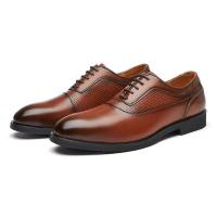 Zapatos formales de cuero genuino para hombres y zapatos casuales de boda Oxford, zapatos de altura de negocios - details 13