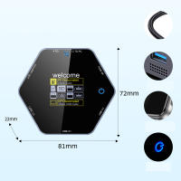 Hub USB 3.1 con pantalla inteligente 8 en 1 para computadora - details 0