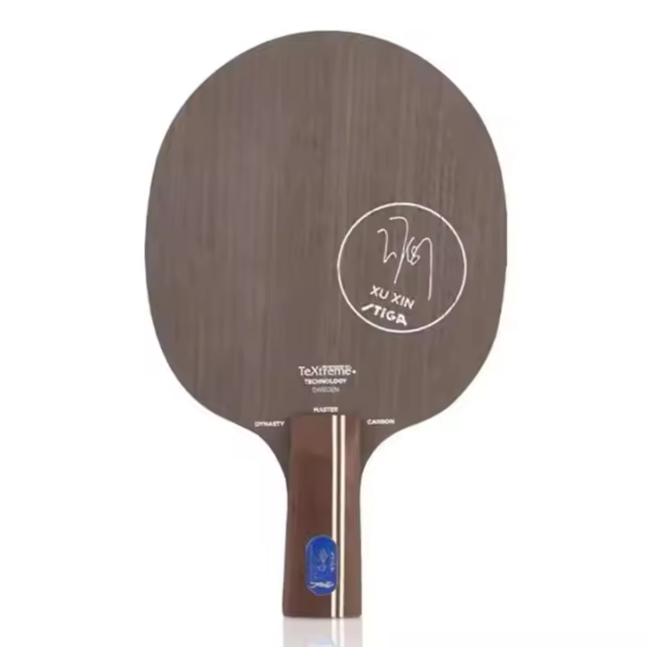 Hoja de tenis de mesa STIGA Dynasty-Xu Xin, tecnología Textreme, raqueta de ping pong con mango maestro, paleta de carbono - 1