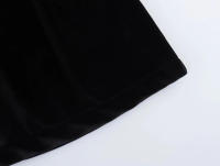 Elegante Vestido de Terciopelo con Cuello Cuadrado y Manga Larga Vestido de Fiesta de Cintura Alta para Mujeres Vestido de Noche con Cuentas - details 17