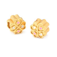 Pulseras de Brass Dorado Mate 4PCS Grande Agujero Abalorios para Hacer Joyas DIY - details 97