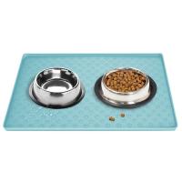 Alfombrilla antiadherente de silicona para alimentación de perros, tapete suave y duradero de fácil lavado, antidesbordamiento, para comedero de gatos - details 7