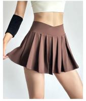 Falda de tenis de ocio para mujer, pantalones cortos con forro interior para porristas de golf, faldas plisadas para correr, deporte atlético, gimnasio y entrenamiento - details 23