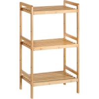 Estantería de bambú con 3 niveles para baño, cocina, dormitorio, 45 x 31,5 x 80 cm, - details 0