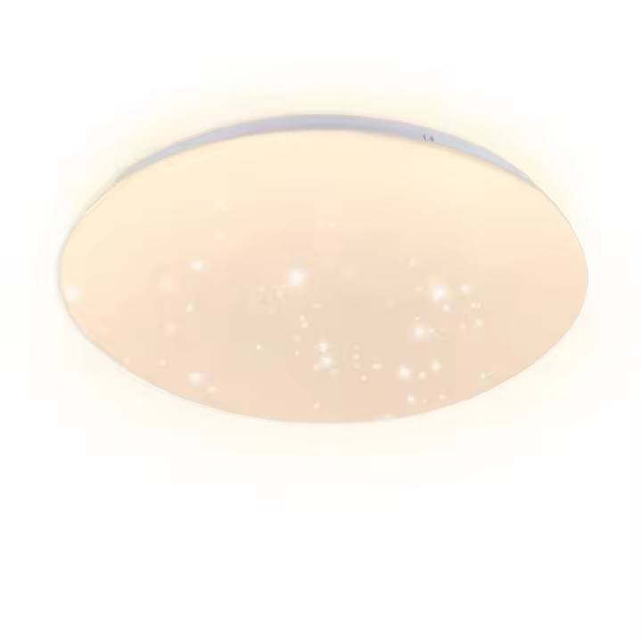 CBJKTX Luz de Techo LED 30 cm, Luz de baño Redonda Cálida de Cielo Estrellado Lámpara IP44 de 18 W para Habitación de niños Cocina Pasillo Baño - 1