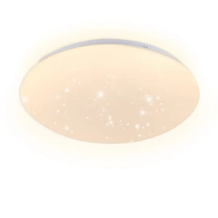 CBJKTX Luz de Techo LED 30 cm, Luz de baño Redonda Cálida de Cielo Estrellado Lámpara IP44 de 18 W para Habitación de niños Cocina Pasillo Baño - 1