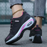 Zapatos deportivos de marca para mujer, zapatillas de deporte de cuero con plataforma, impermeables, a la moda, para senderismo al aire libre, zapatos informales antideslizantes para caminar, calzado para mujer - details 9