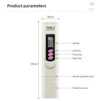 Filtro Digital de pureza de calidad del agua, medidor TDS con pantalla LCD, probador TDS 0-9999 PPM, diseño de pluma de temperatura para acuarios hidropónicos - details 0