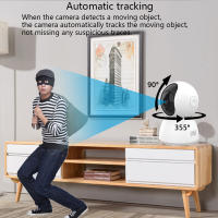 Cámara IP WiFi Inteligente Mini Tuya 4MP 2K con Seguimiento Automático de Humanos para Hogar Aplicación de Vigilancia Inalámbrica Interior CCTV Monitor para Bebés y Mascotas Visión Nocturna Infrarroja - details 2