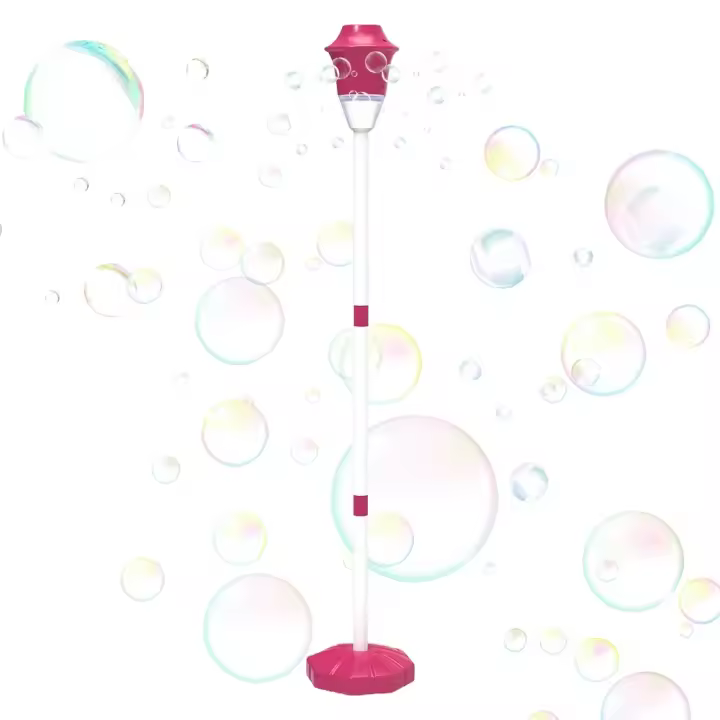 Máquina de burbujas para farola, música de soplado de jabón de burbujas completamente automática con luz, juguetes para niños al aire libre para fiestas, regalos para niños - 1
