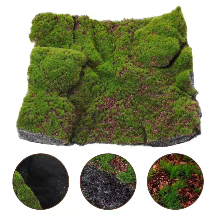 Alfombra de musgo Artificial, tablero decorativo de bola verde, césped de jardín artificial, césped de imitación de plástico - 1