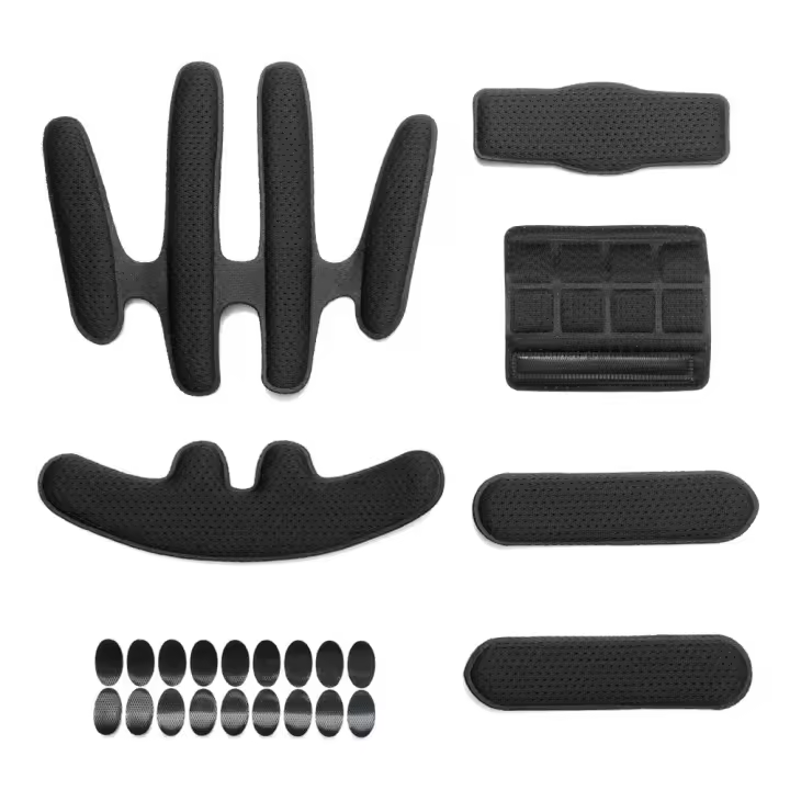 Juego de almohadillas de espuma para motocicleta, almohadilla de protección sellada, kit de relleno interior para casco, 24 unidades - 1