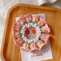 Flores Convallariae, gomas para el pelo de flores de ganchillo, elásticas, hechas a mano, tejidas, tocado de cuerda para el cabello, colorido, dulce, diario - details 7
