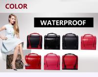 Caja de cosméticos de cuero PU para mujer, bolso impermeable de gran capacidad para maquillaje de tatuaje de viaje, nuevo - details 1