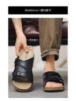 Sandalias de verano para hombre, zapatillas casuales, nuevo estilo 2025, para exteriores, deportivas, de conducción, sandalias de playa resistentes al desgaste de doble propósito - details 0