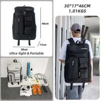 Mochila escolar personalizada de gran capacidad, bolsa de entrenamiento deportivo para gimnasio, mochila para raqueta de tenis y bádminton con compartimento para zapatos - details 2