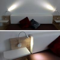 Aplique de pared Lmap, lámpara de dormitorio de 3W, interruptor de encendido/apagado, blanco, plateado, negro, Flexible, cuello de cisne, luces de lectura de cabecera para el hogar - details 16