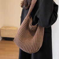 Bolsos de hombro Vintage para mujer, bolsos tejidos de gran capacidad, bolso escolar informal para mujer y niña, para compras de viernes - details 10