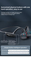 Auriculares inalámbricos de conducción ósea, cascos de alta fidelidad con Bluetooth 5,3 + MP3, 32GB, IPX8, impermeables, deportivos, para natación, con pantalla LED - details 10