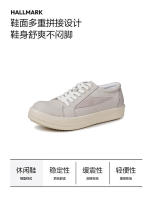 Zapatos de moda para hombres Pequeño triángulo casual Suela gruesa Estilo americano negro y blanco - details 2