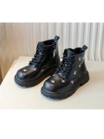 Botas de cuero bordadas para niños y niñas, botines de princesa versátiles, diseño a la moda, otoño - details 12
