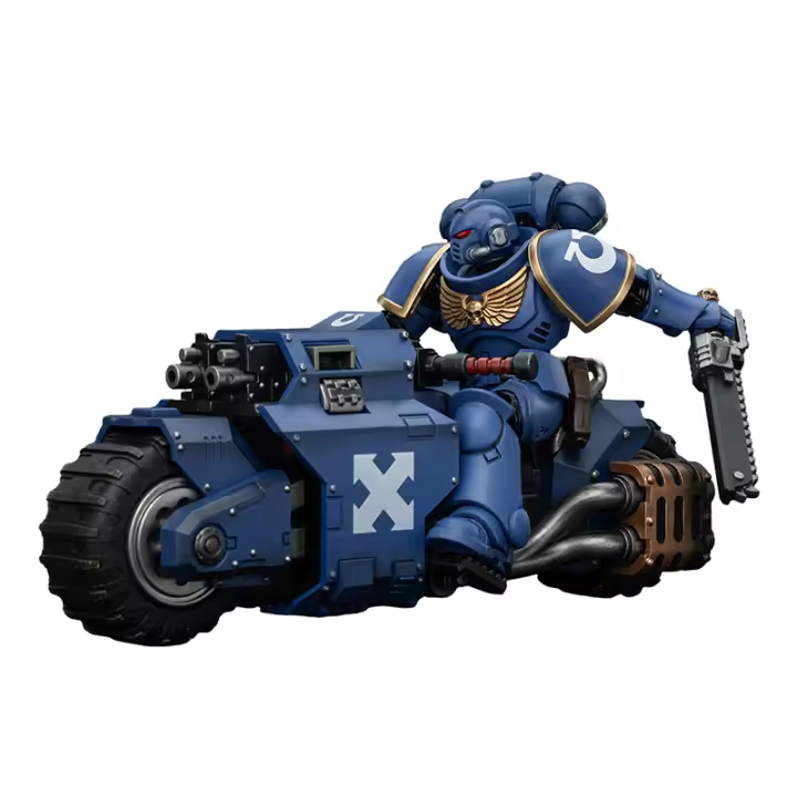 JOYTOY 1/18 figura de acción 40K Ultramarines Outriders y Brother Catonus versión reeditada modelo militar de Anime - 1