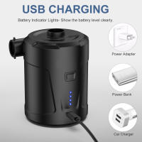 Bomba de aire eléctrica, inflador/desinflador de compresor de aire inalámbrico portátil para colchón inflable, cama de aire - details 4