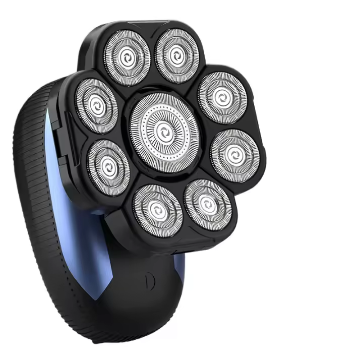Maquinilla de Afeitar Doméstica Multifuncional 9 Cabezas de Cuchillo, Afeitadora Eléctrica, Peluquero Lavado para Hombres, Máquina de Afeitar para Barba - 1