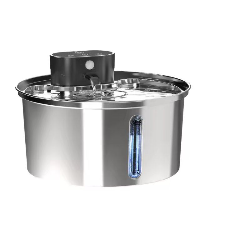 Grifo de Agua para Gatos inalámbrico de Acero Inoxidable Sensor actualizado 2025 3 Modos de Trabajo - 1