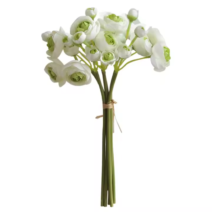 Ramo de flores artificiales multicolores, pétalos de seda, accesorios para fotos, flor de simulación, adorno de 24 cabezas, arreglo floral - 1