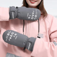 Manoplas de esquí impermeables para hombres y mujeres adultos, manoplas de esquí con palma antideslizante, tela de 4 capas, Invierno - details 2